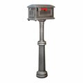 Special Lite Traditional Curbside with Bradford Surface Mount Mailbox Post, Swedish Silver SCT-1010_SPK-590-SW